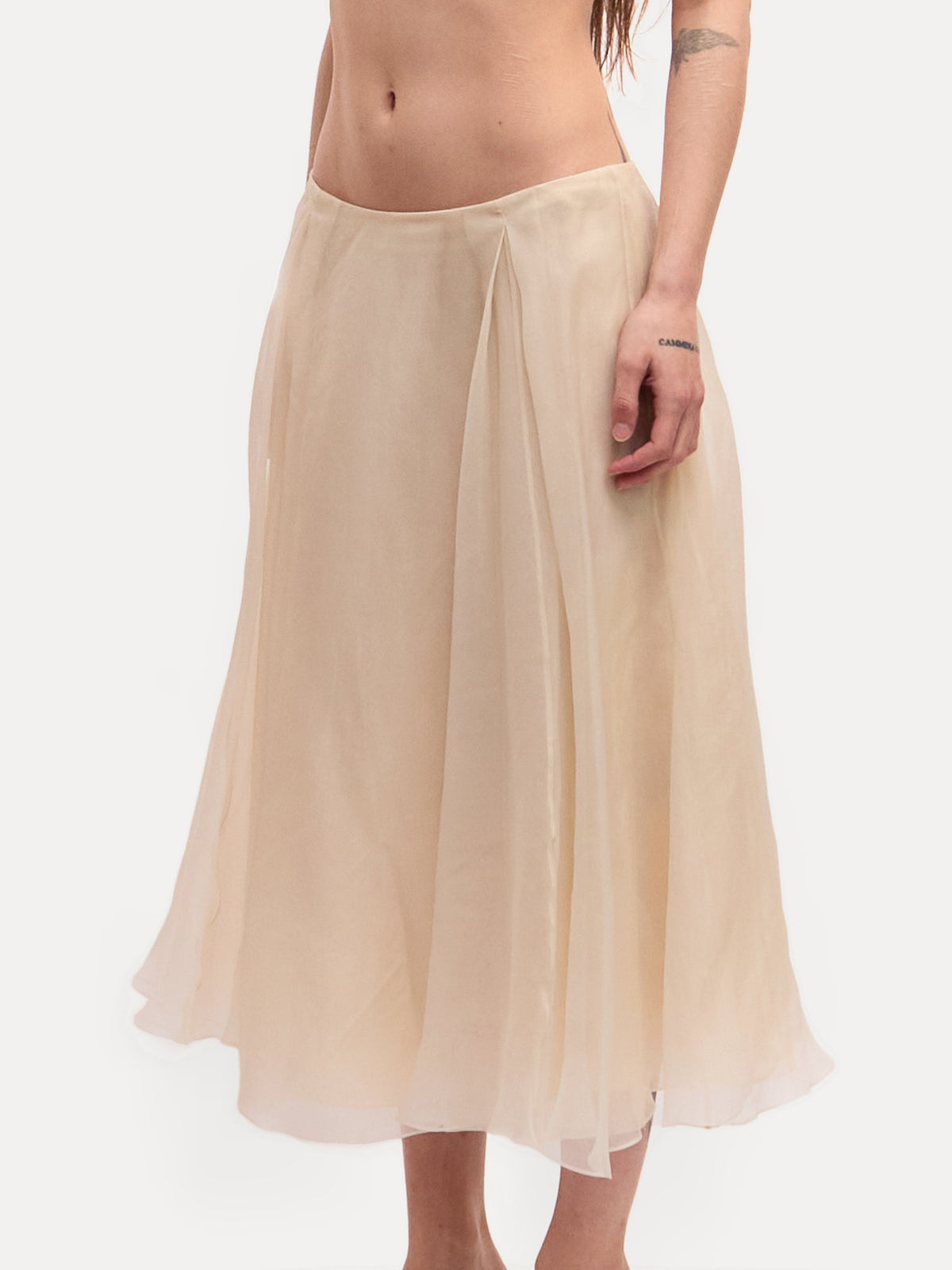 Ralph Lauren Purple Label Chiffon Skirt