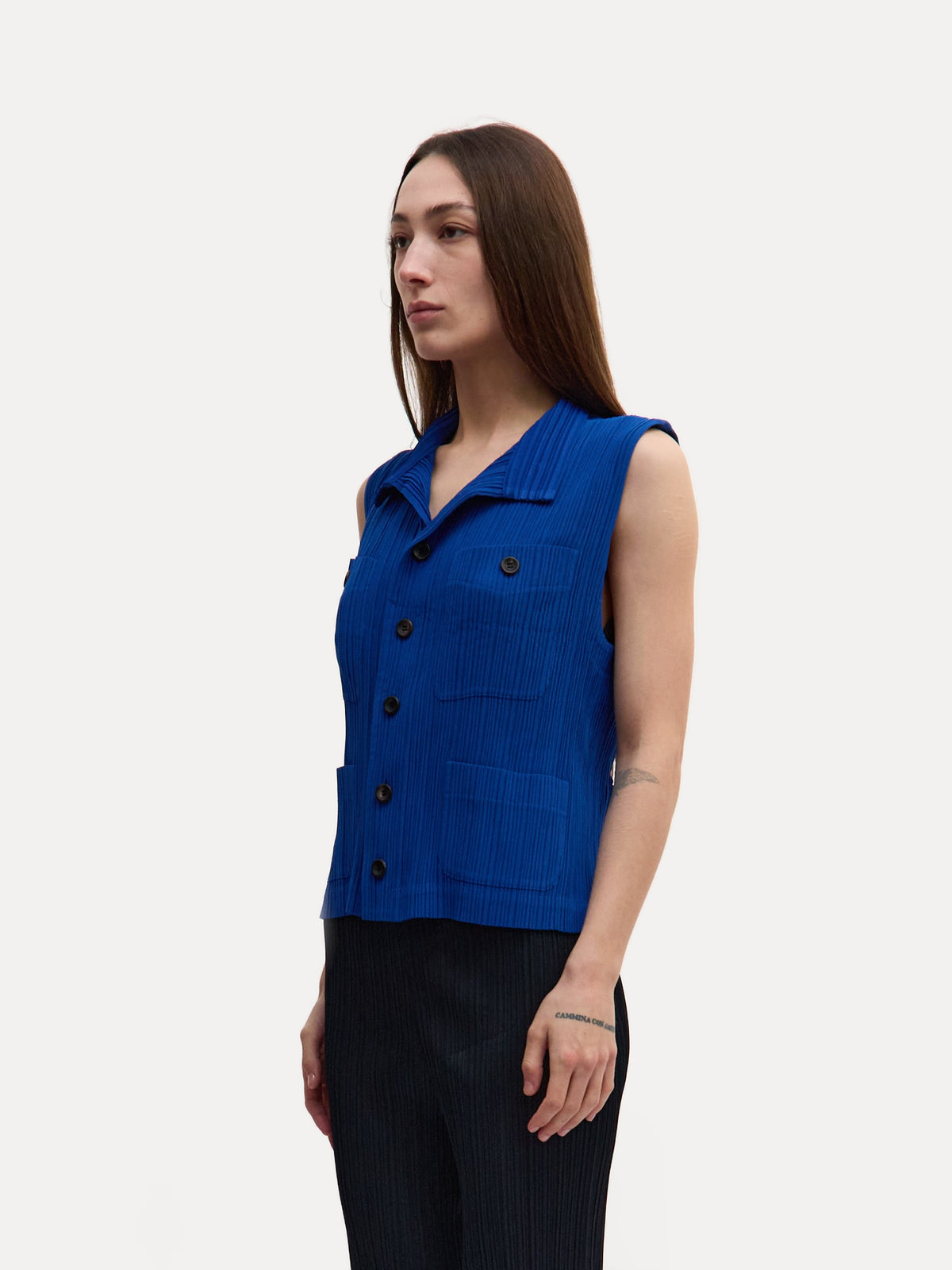 Issey Miyake Blue Vest