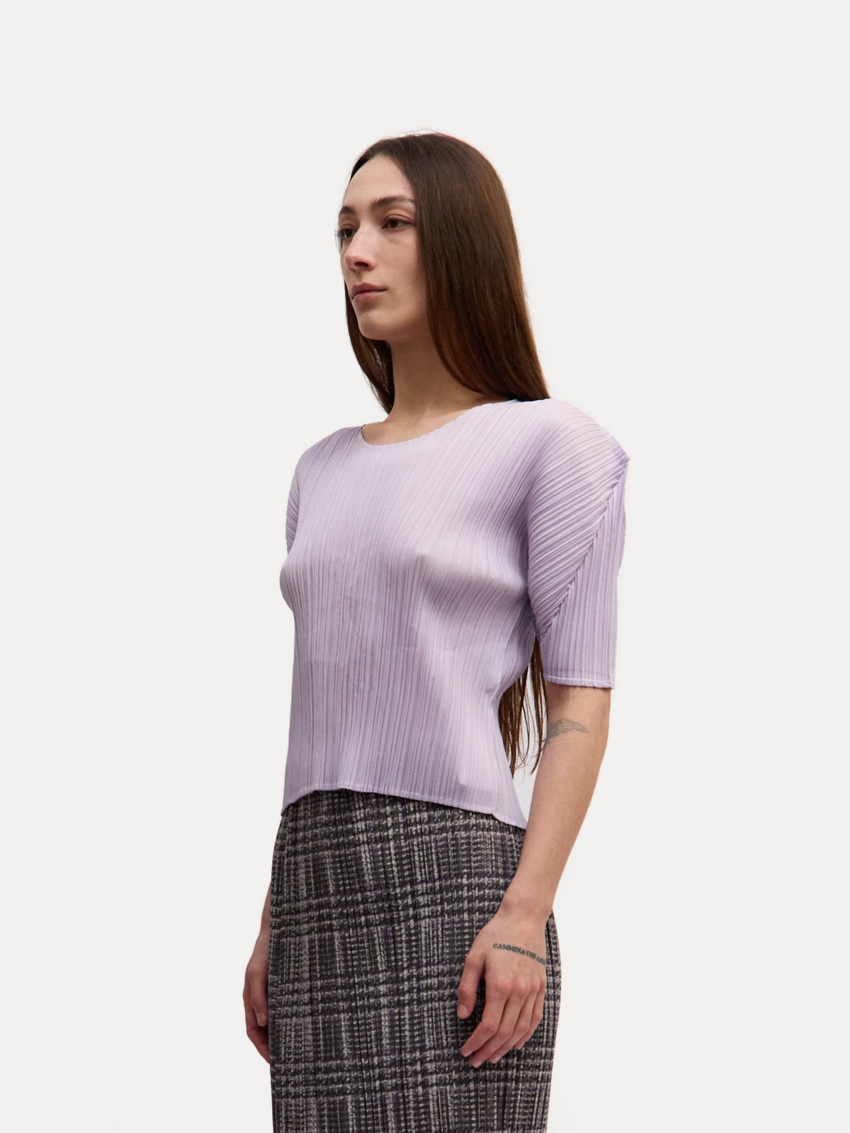 Issey Miyake Light Purple Pleats Please Top