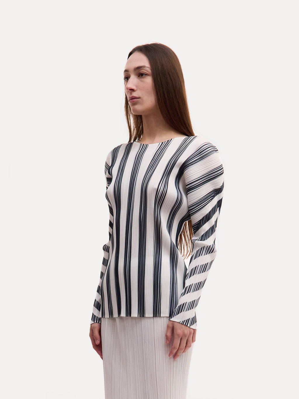 Pleats Pleats Striped Longsleeve