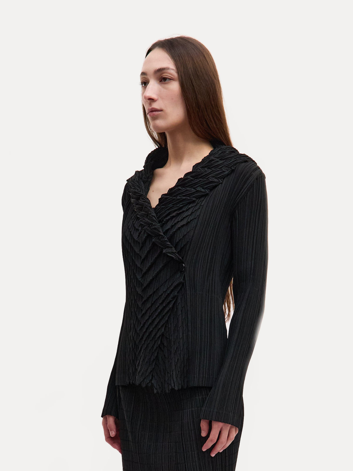 Issey Miyake Diagonal Pleats Blazer