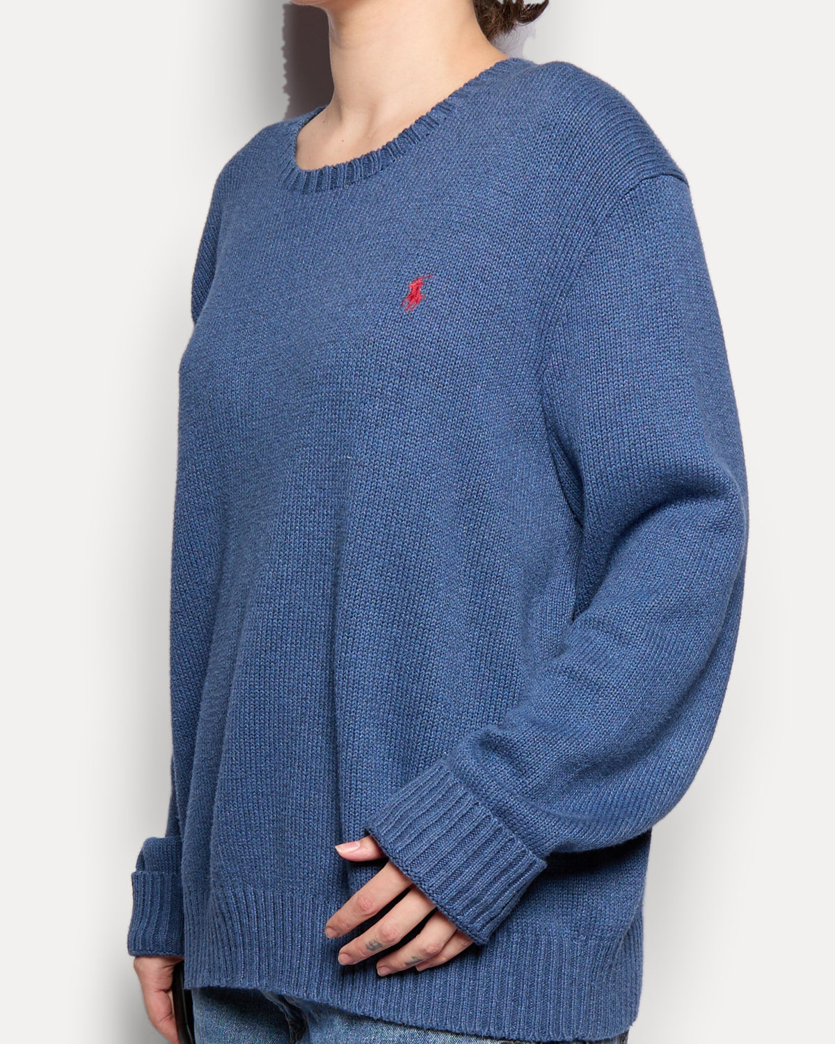 Ralph Lauren Blue Cotton Knit Sweater