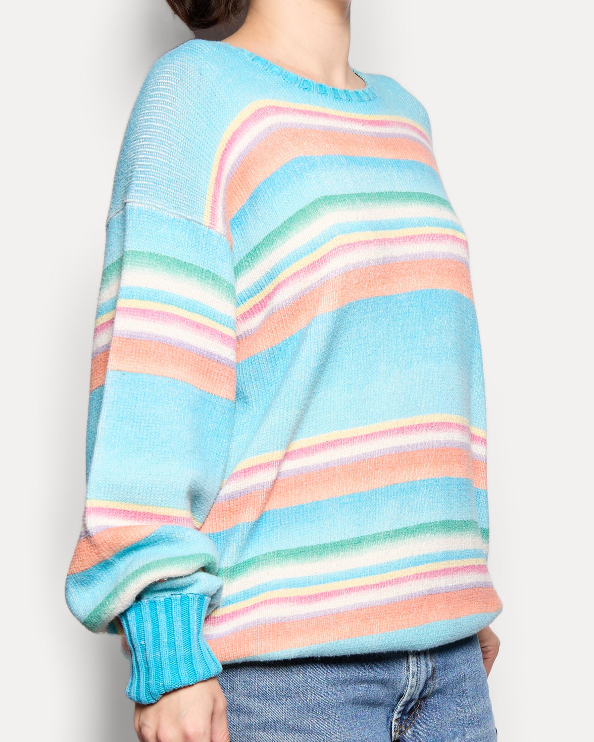 Ralph Lauren Ombre Stripe Cotton Knit Sweater