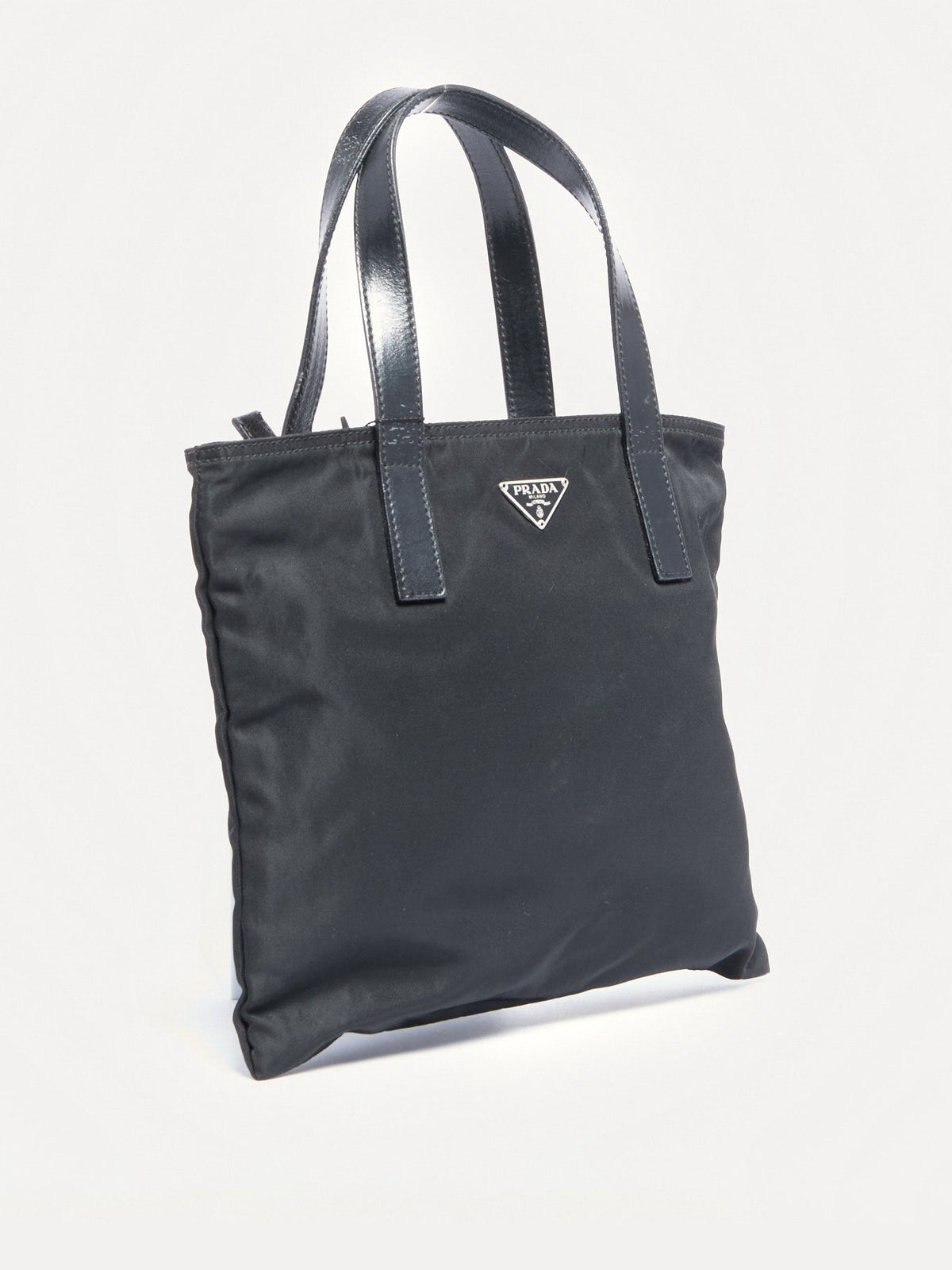 90's Prada Black Nylon Mini Hand Bag