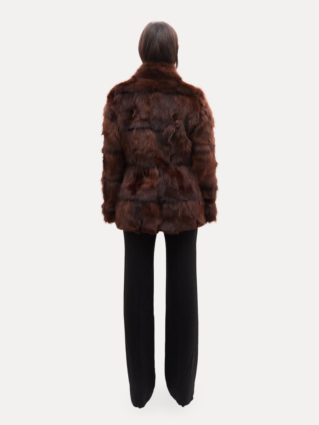 Vintage Brown Fox Fur Jacket