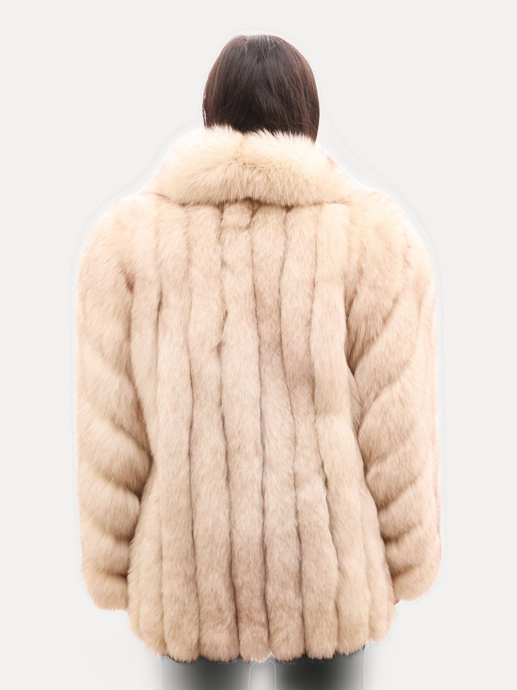 Vintage Cream Fox Fur Coat