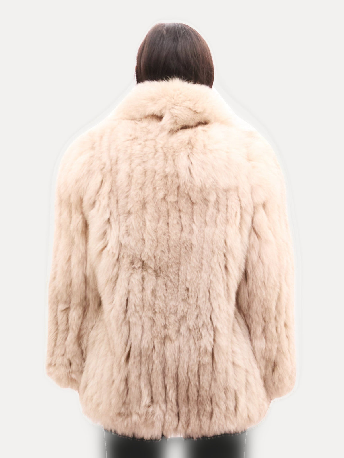 Vintage Cream Fox Fur Coat