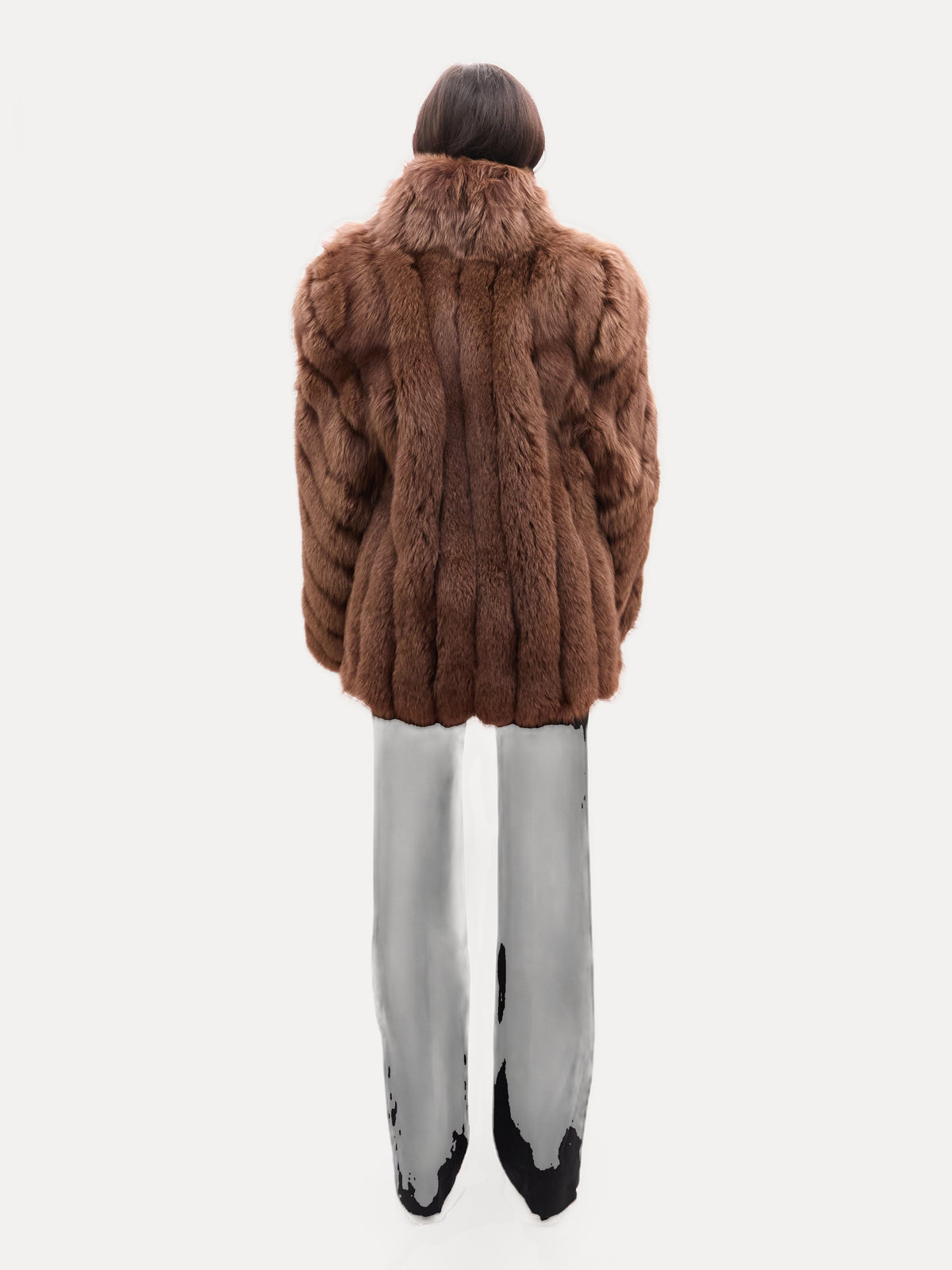 Vintage Brown Fox Fur Coat
