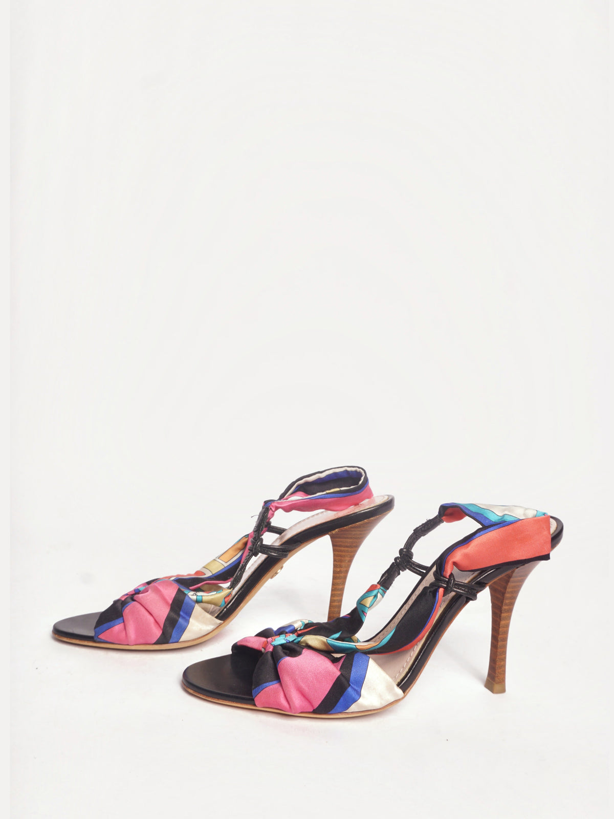 Emilio Pucci Multicolor Slingback Heels