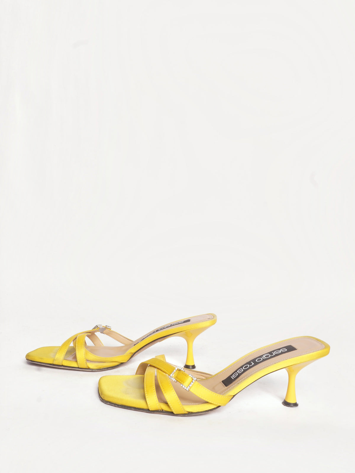 Sergio Rossi Yellow Mini Prince Heeled Sandals