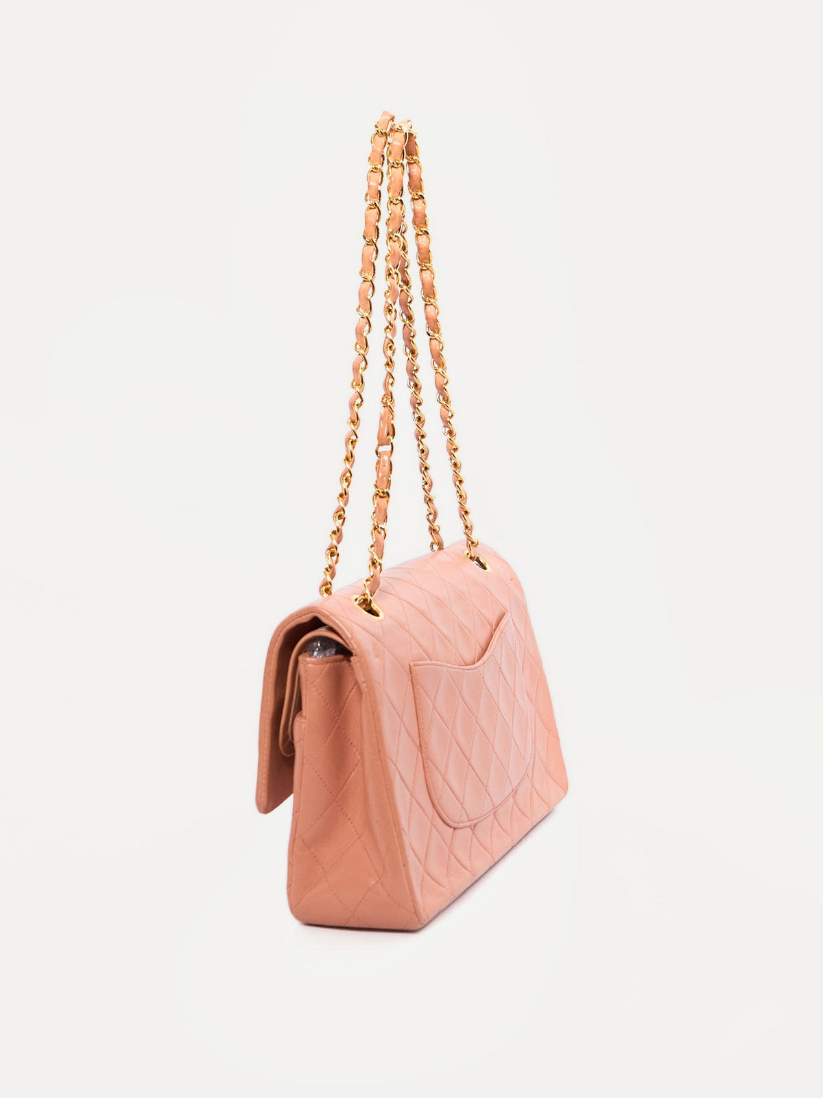 Chanel Pink Lambskin Double Flap