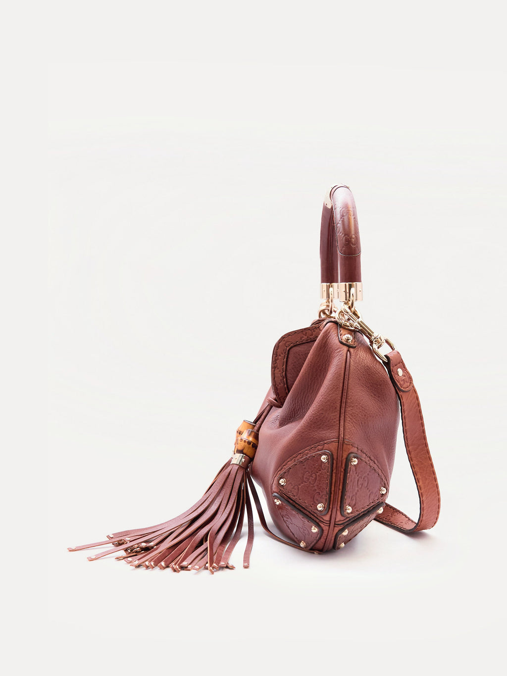 Gucci Black Leather Indy Bag