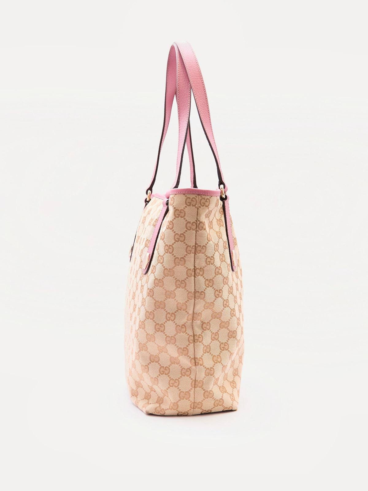 Gucci Beige Pink Monogram Tote