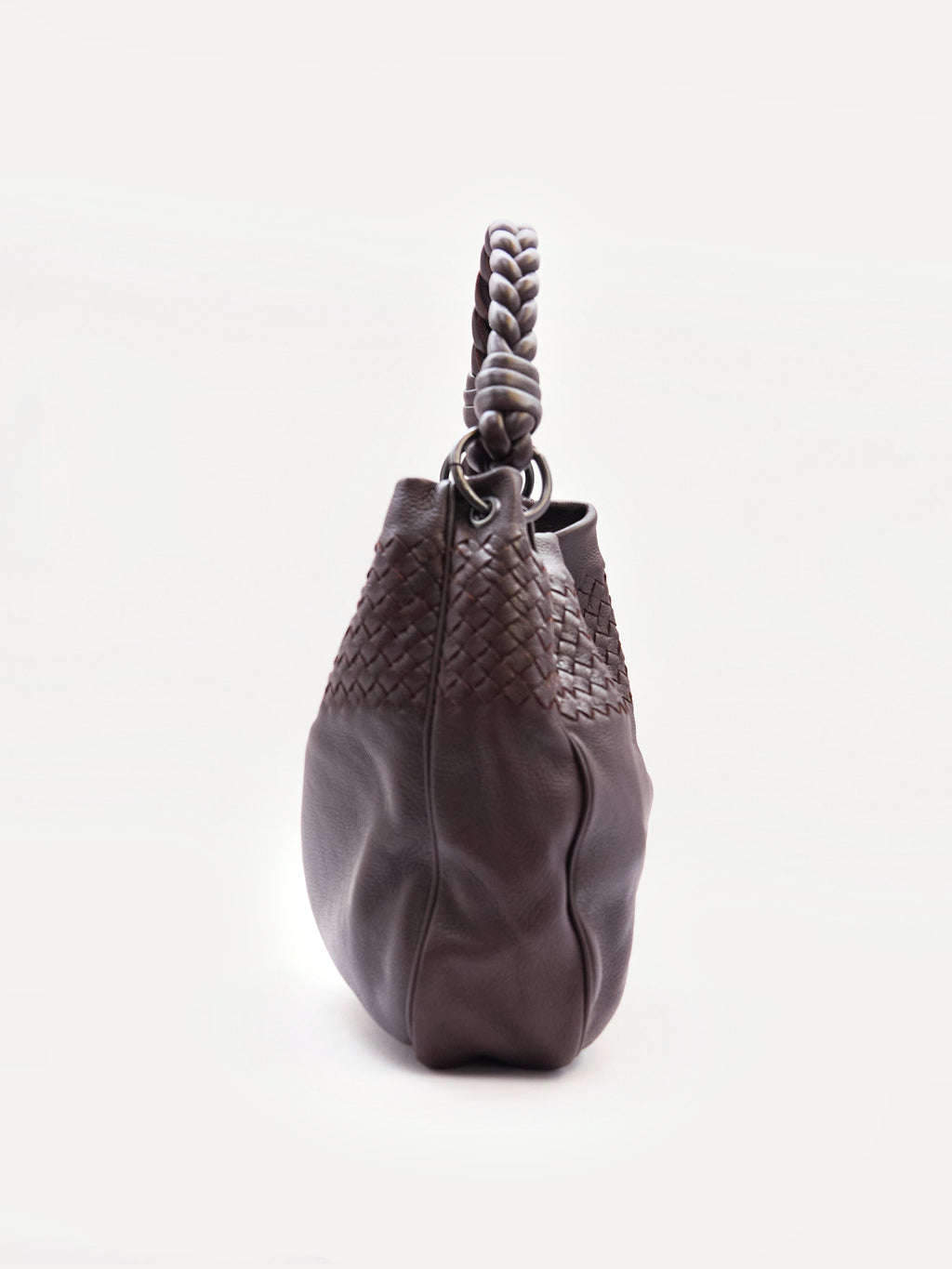 Bottega Veneta Brown Intrecciato Leather Shoulder Bag