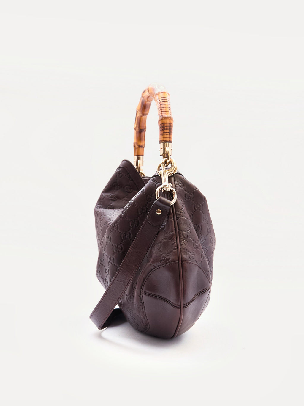 Gucci Guccissima Bamboo Handle Bag