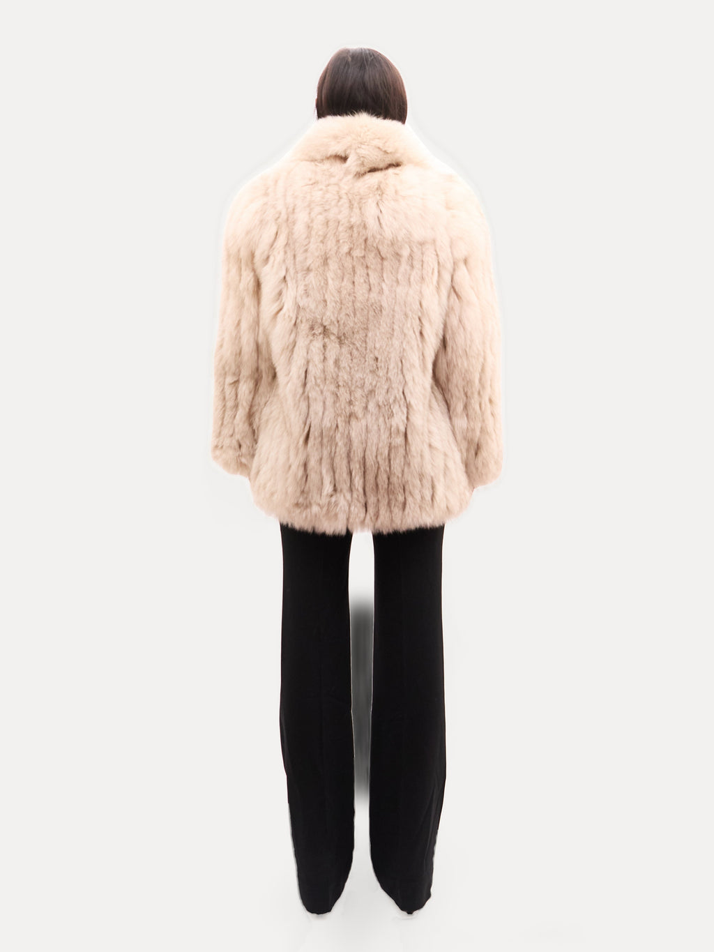 Vintage Cream Fox Fur Coat