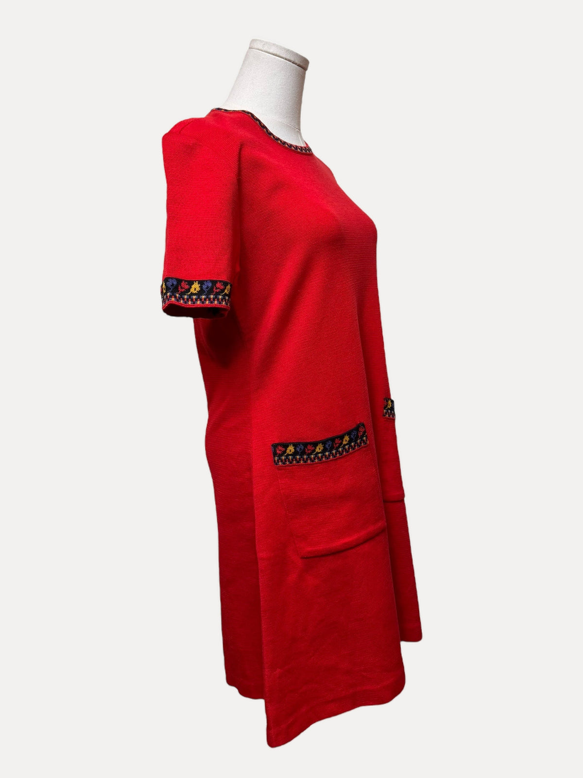 YSL Red Knit Mini Dress