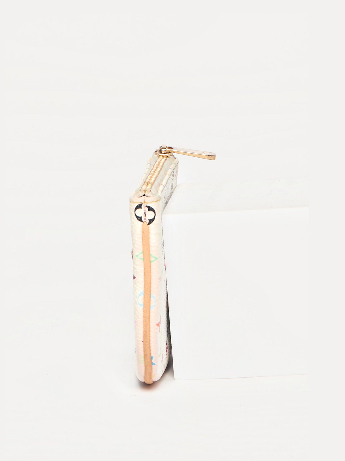 Louis Vuitton White Murakami Monogram Multicolor Keychain Pochette