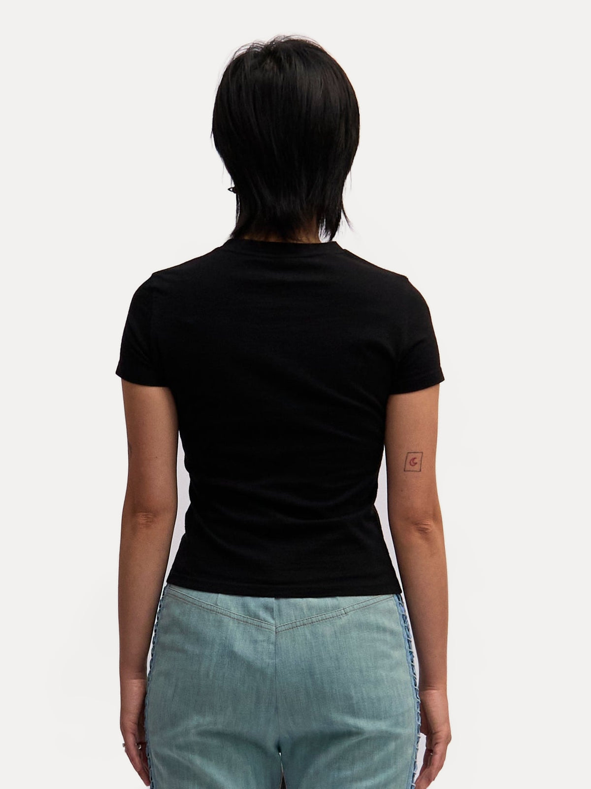 Christian Dior Black Logo Top by John Galliano