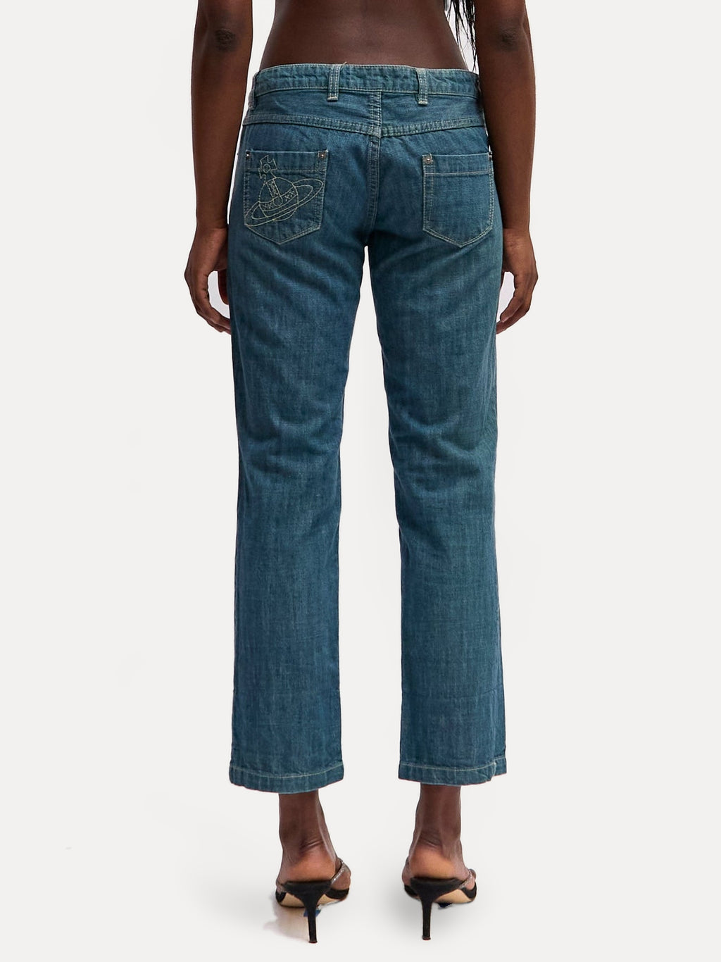 Vivienne Westwood Denim Pants with Orb Embroidery
