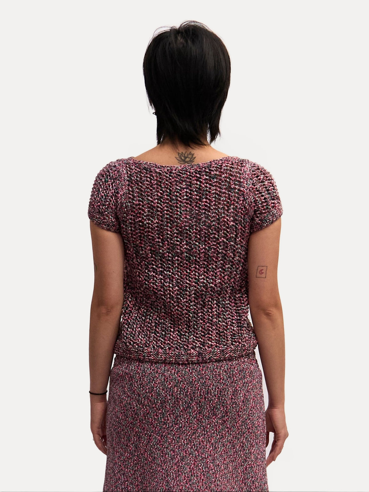 Chanel Crotchet Multicolored Knit Skirt/Top Set