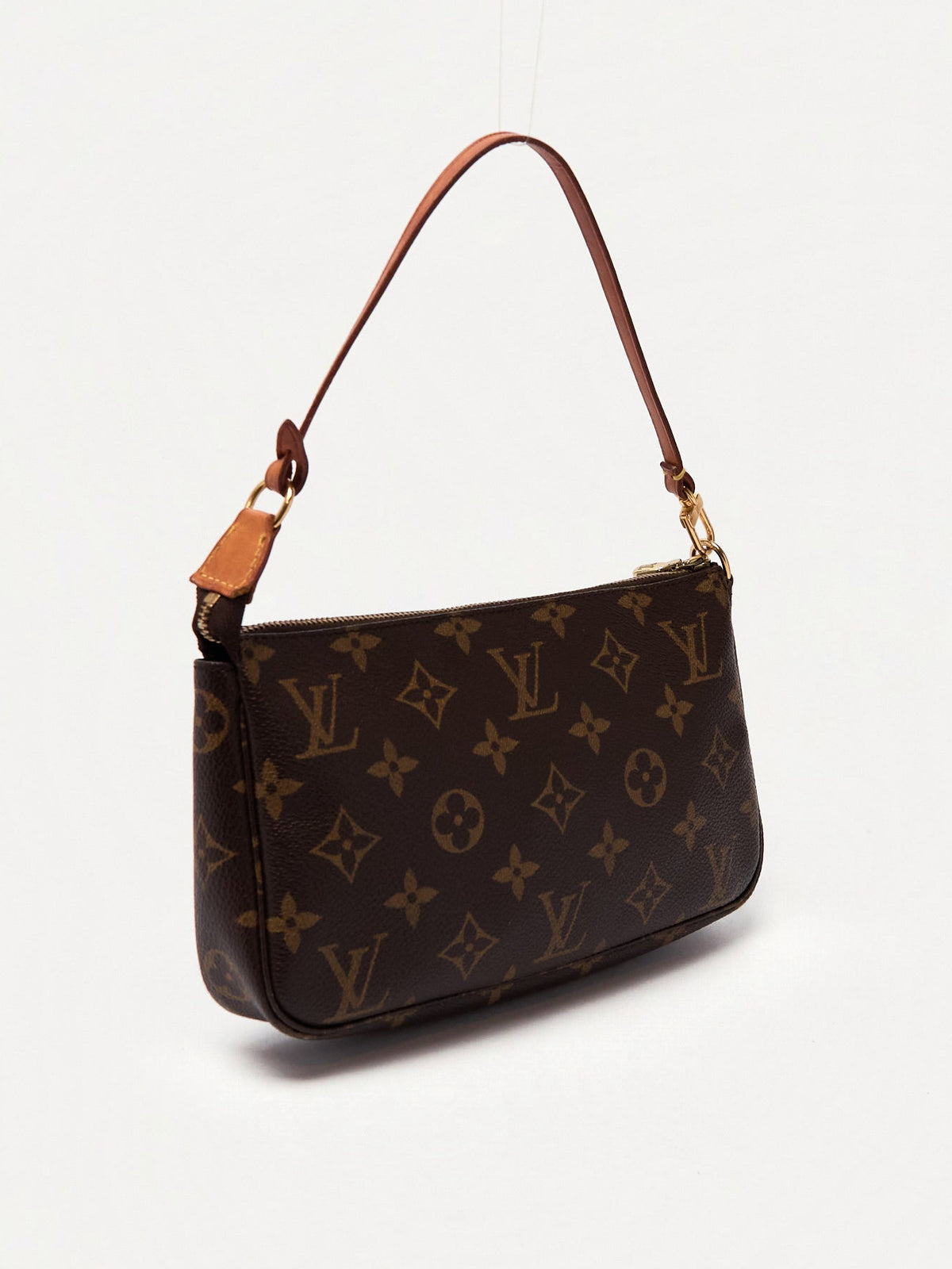 90's Louis Vuitton Pochette Accessoires Brown Monogram Pouch