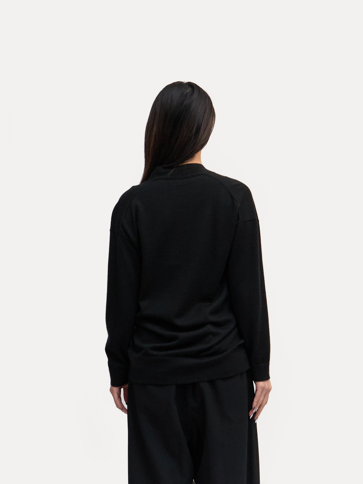 Hermes Black Wool Cardigan