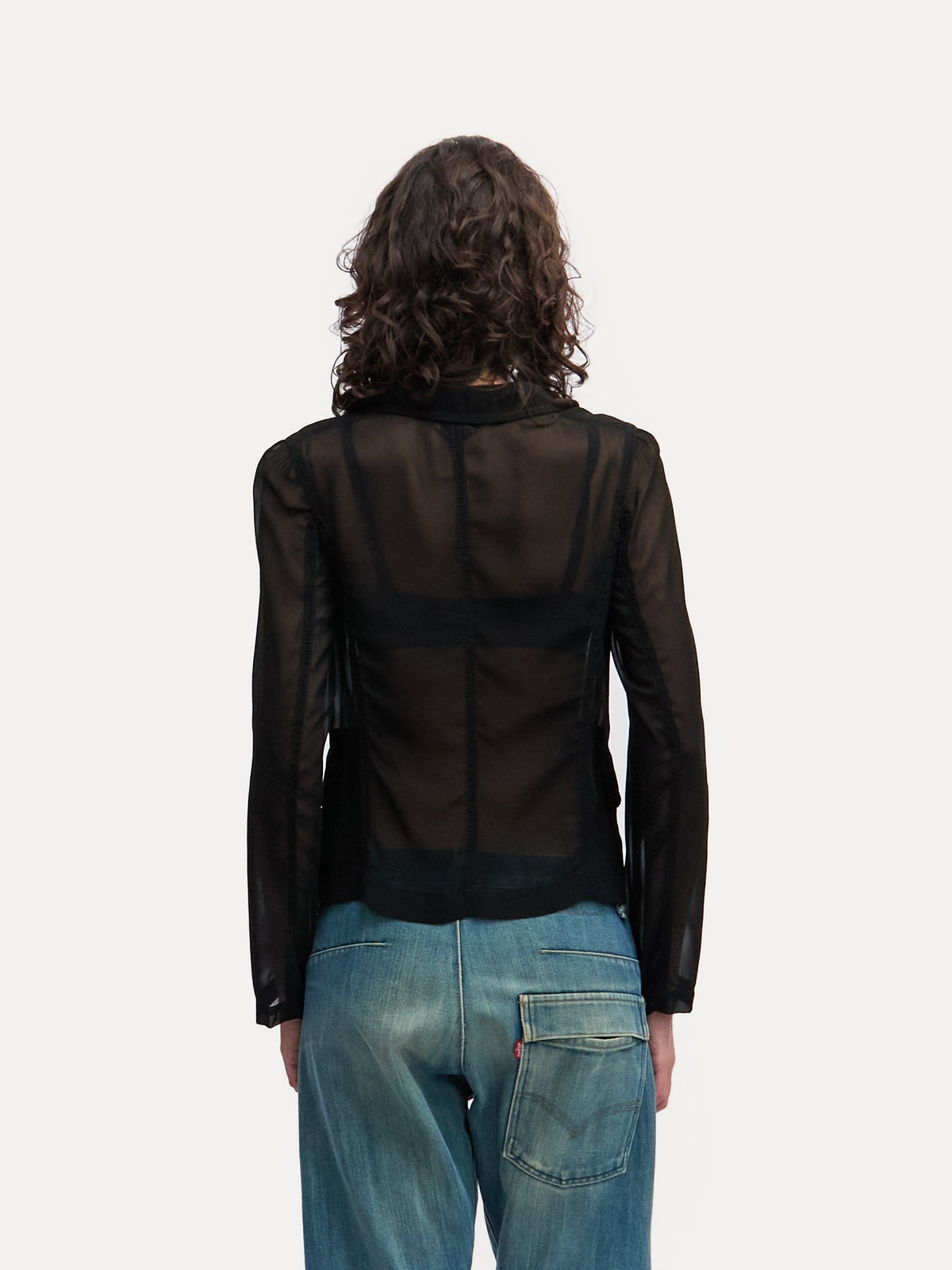 CDG Silk Panel Blazer