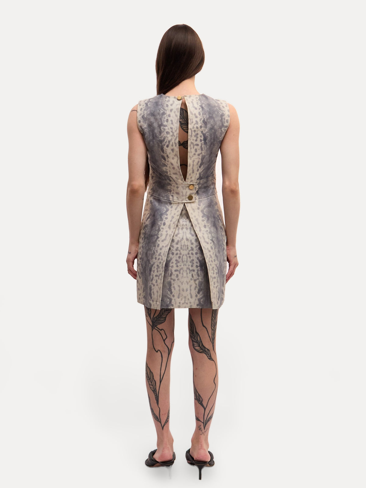 Gucci Python Embossed Leather Dress