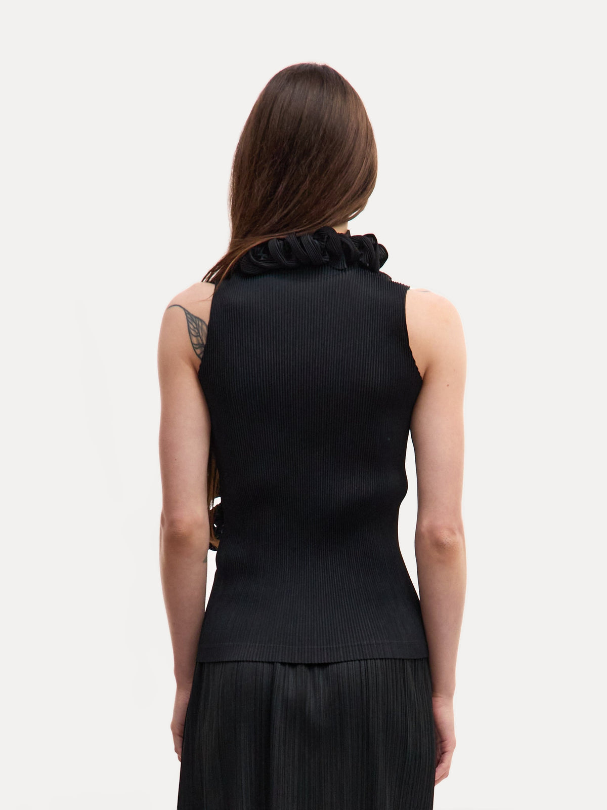 Issey Miyake Fete Spiral Black Top