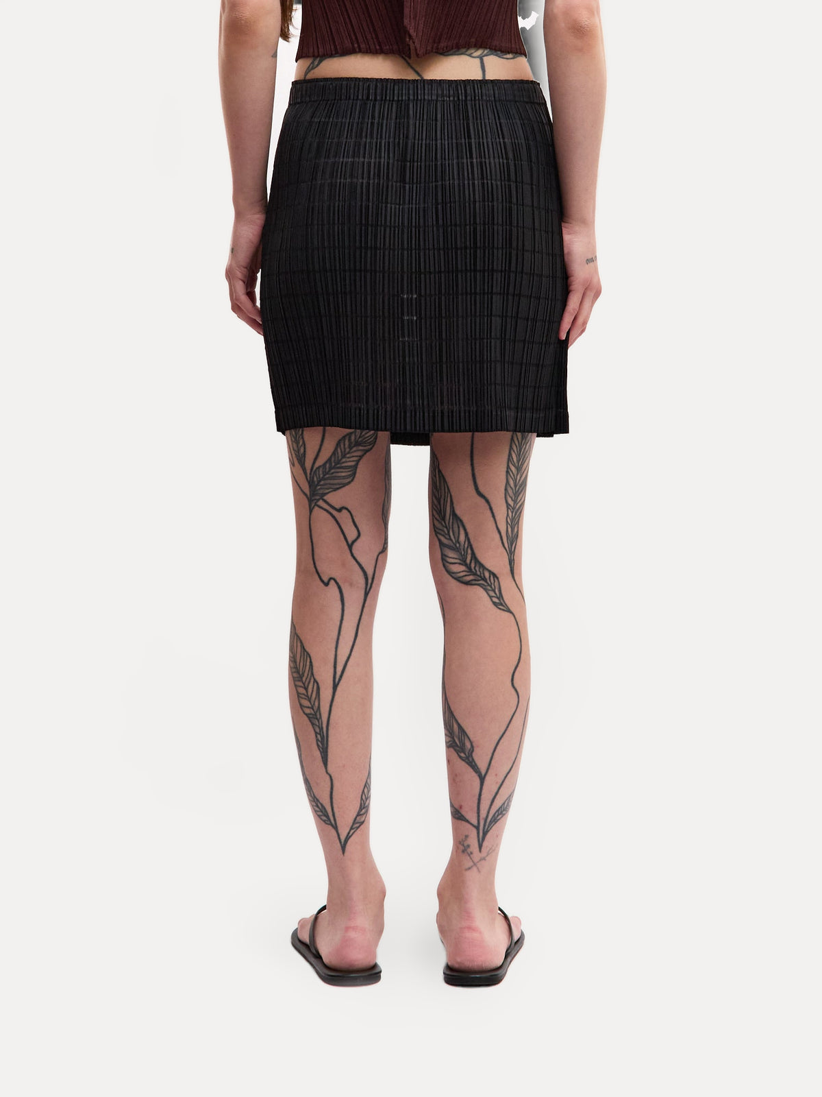 Pleats Please Black Mini Skirt