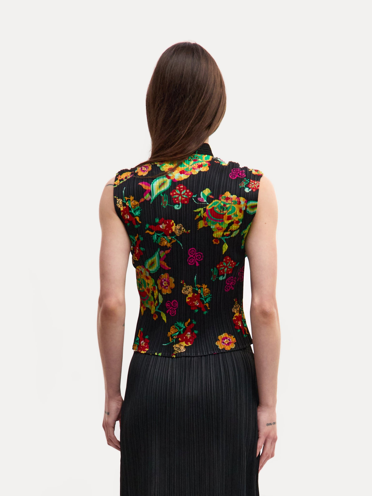 Pleats Please Floral Print Tank