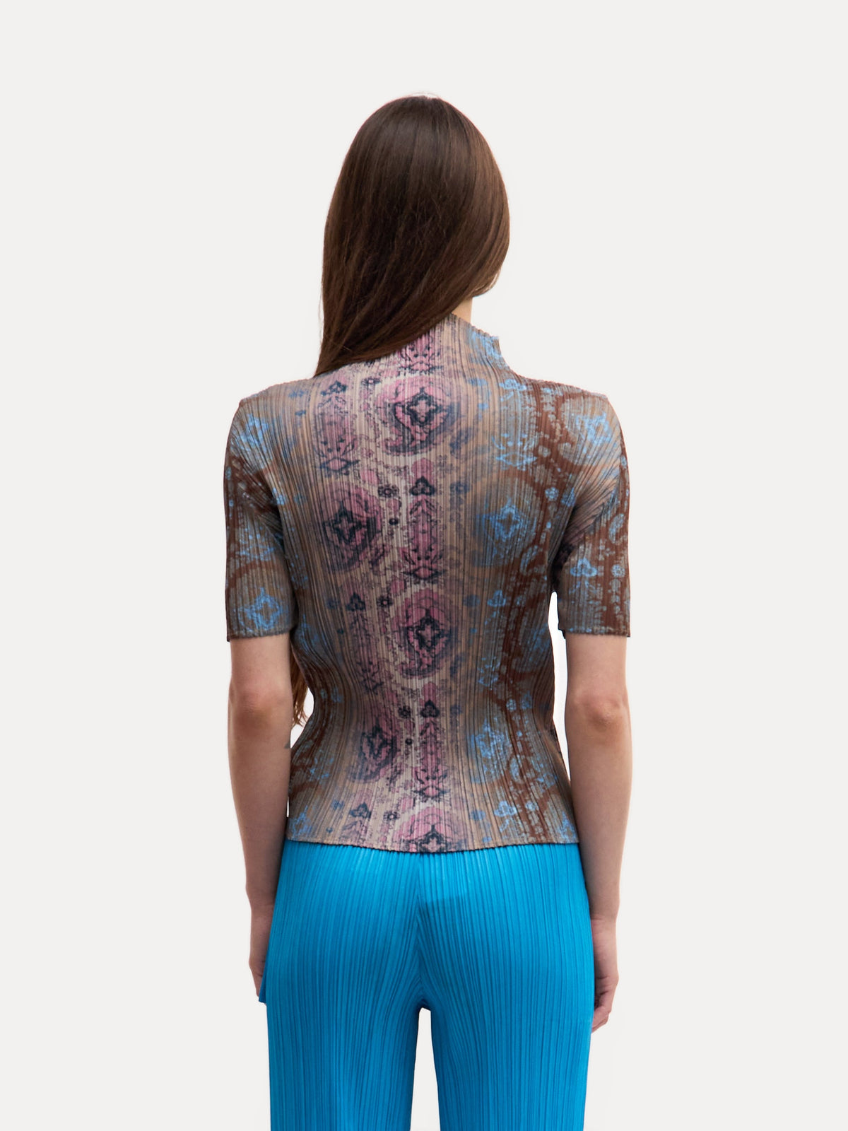Pleats Please Paisley Print Top