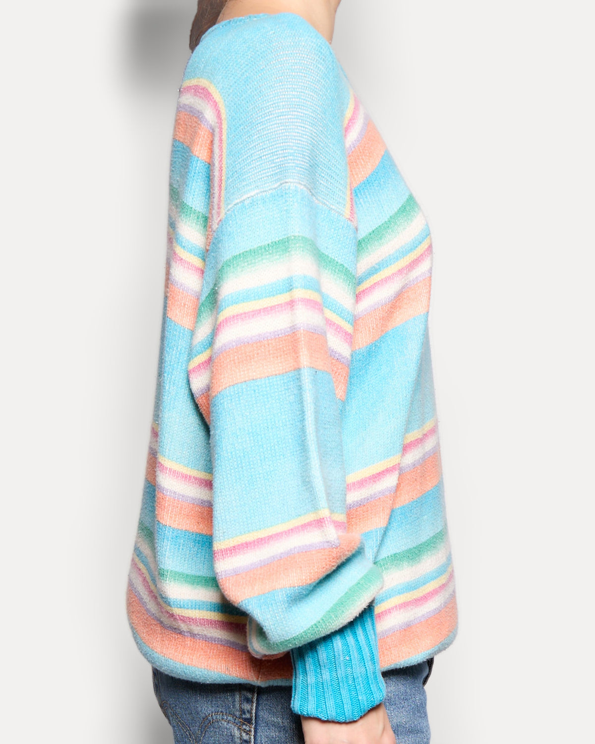 Ralph Lauren Ombre Stripe Cotton Knit Sweater