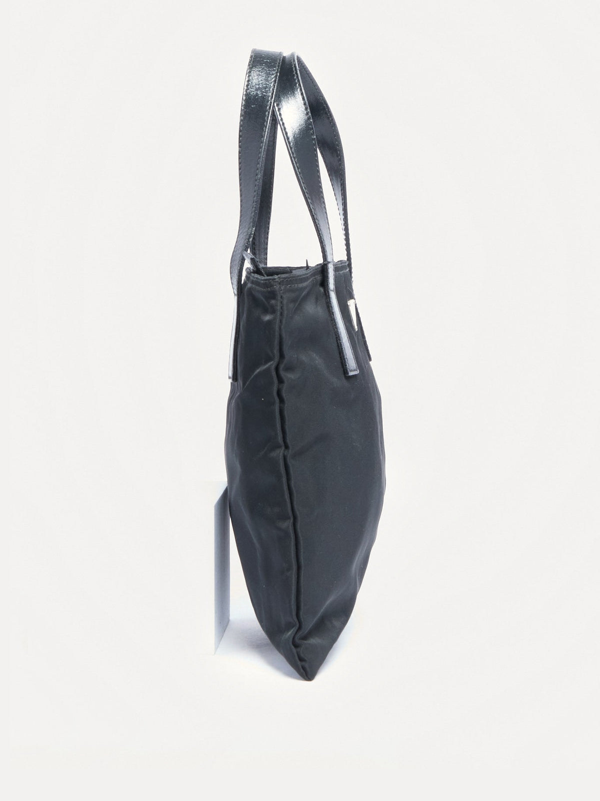 90's Prada Black Nylon Mini Hand Bag