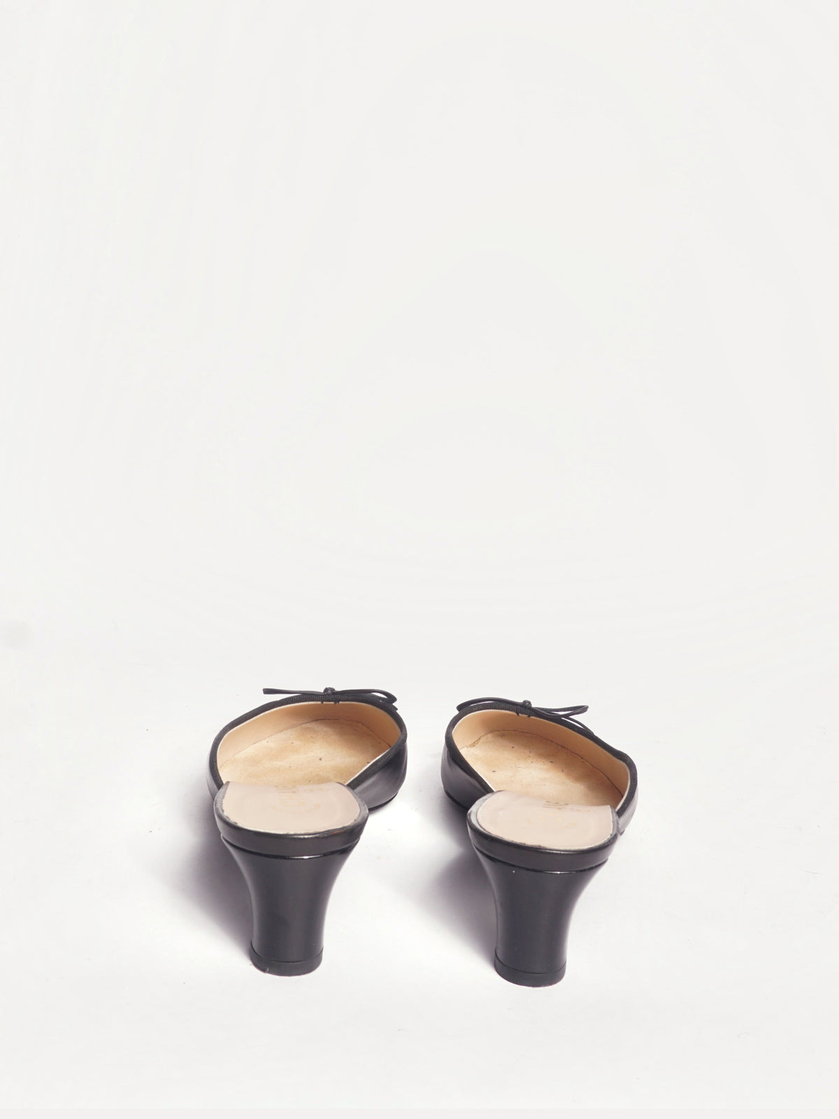 Chanel Black Mules
