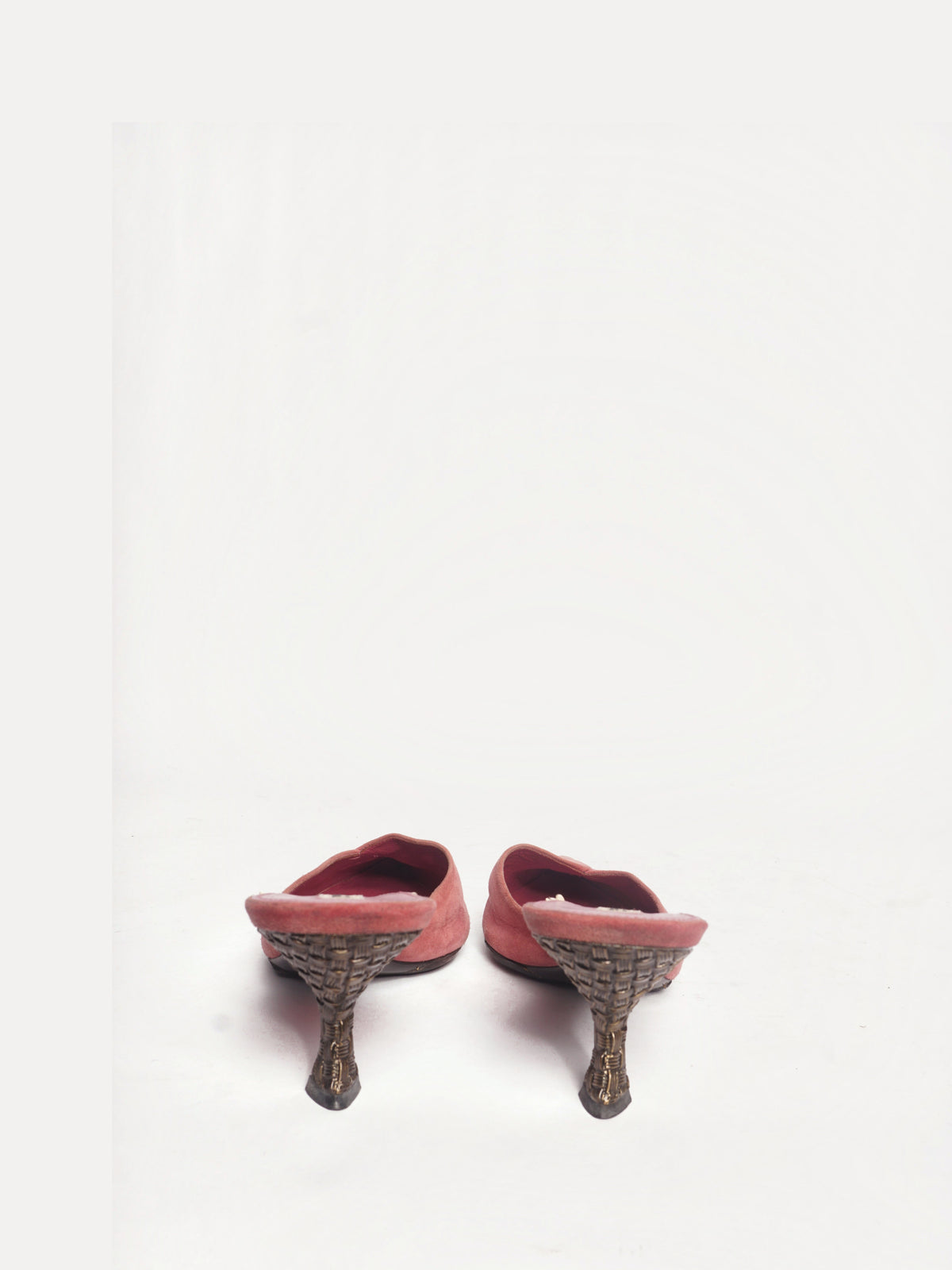 Prada Suede Pink Mules