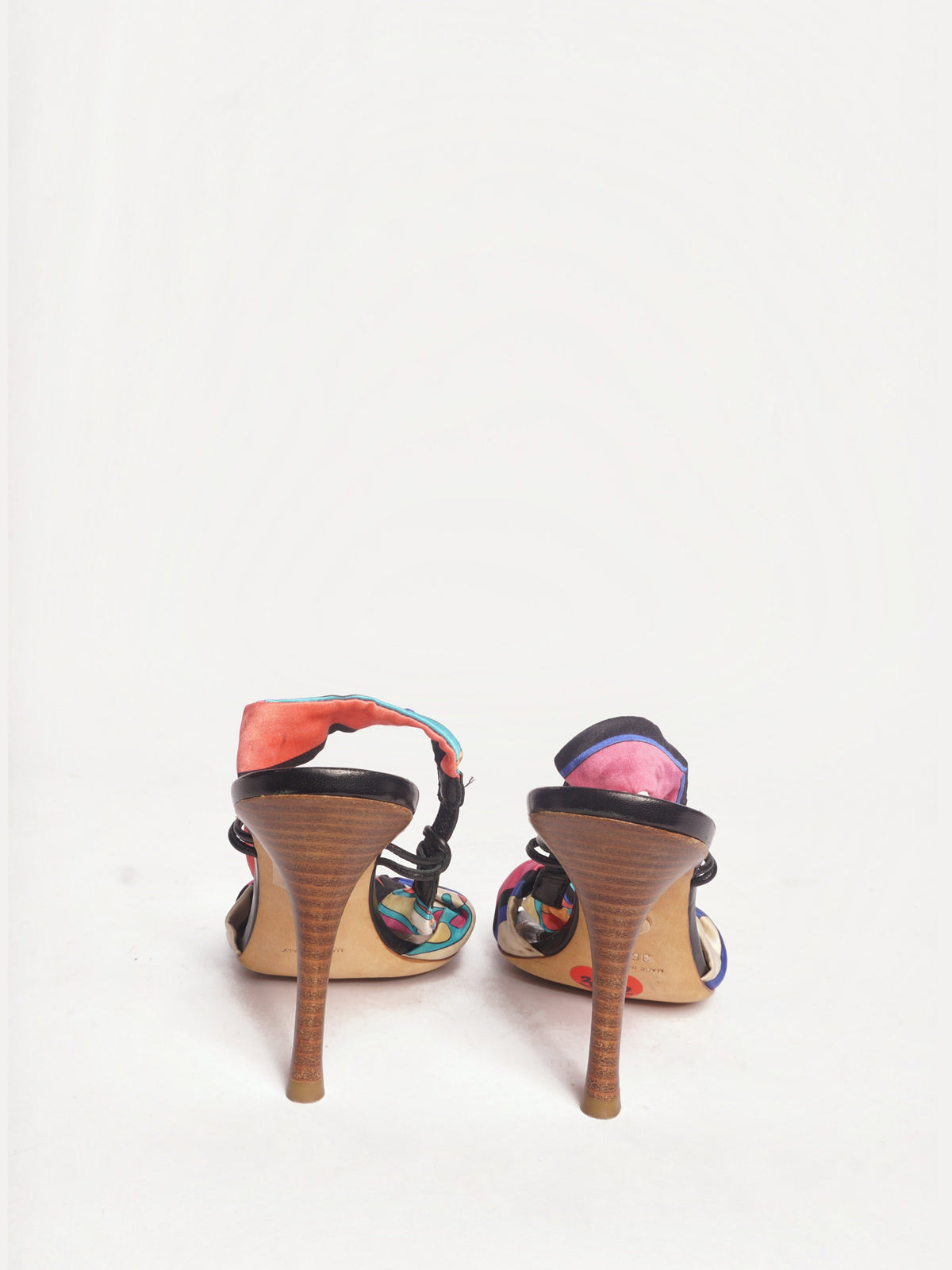 Emilio Pucci Multicolor Slingback Heels