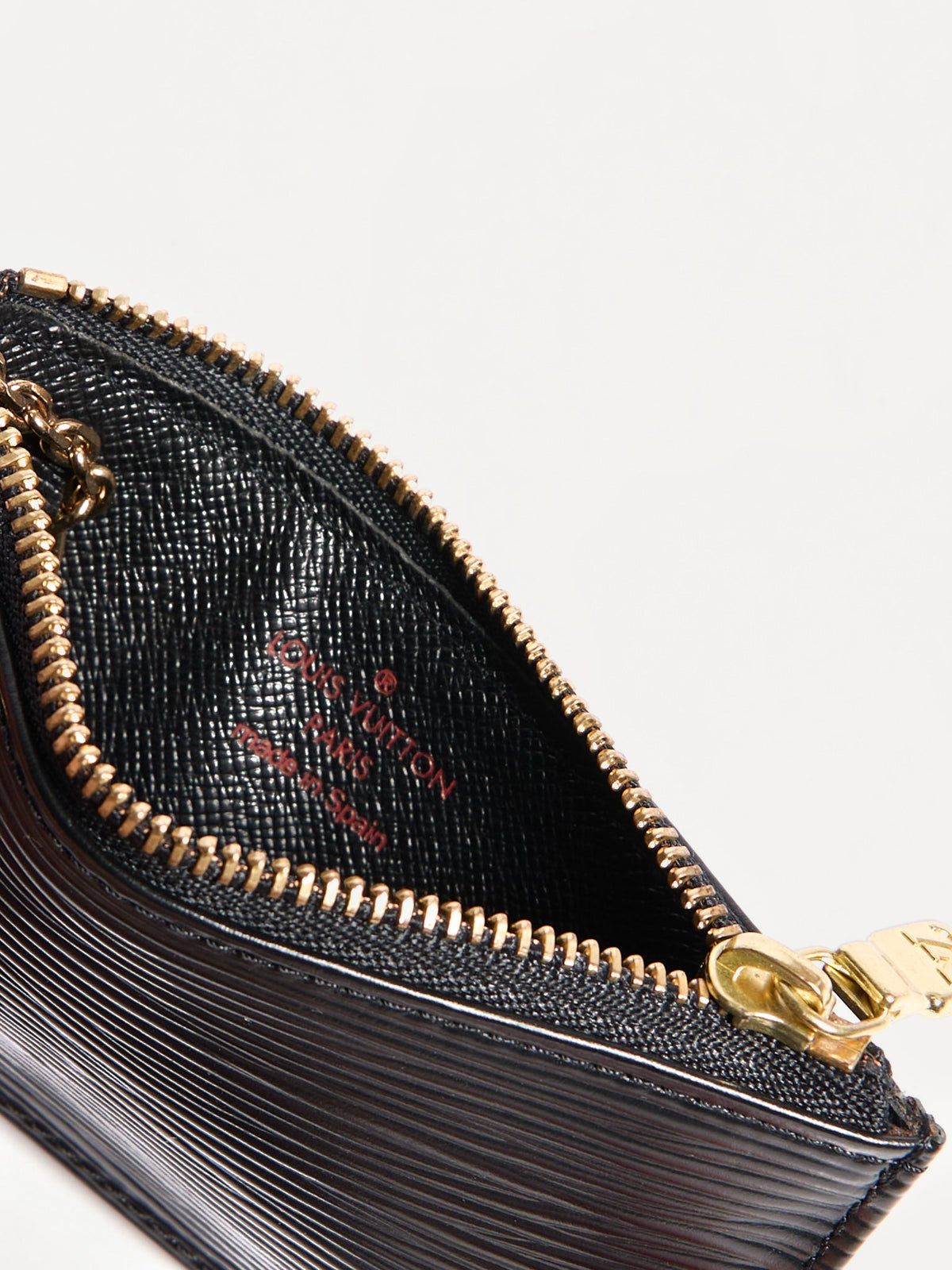 Louis Vuitton Black Epi Coin Pochette