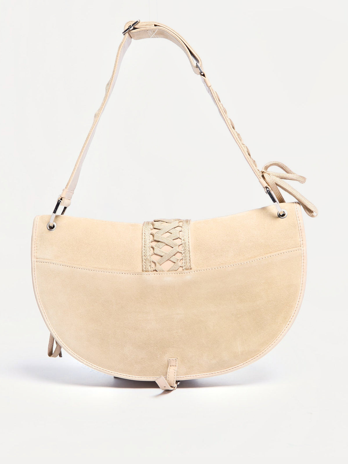 2000’s Christian Dior Tan Suede Admit It Street Chic Shoulder Bag by John Galliano