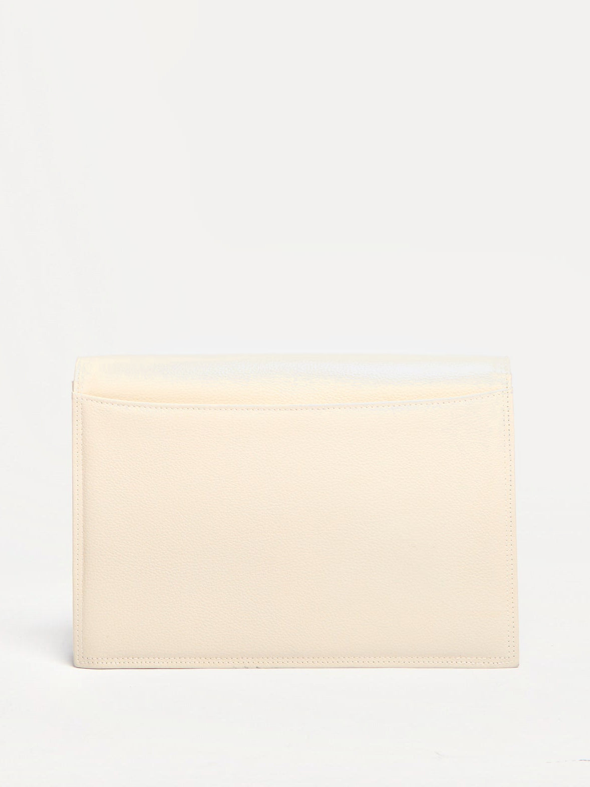 90’s Yves Saint Laurent Cream Envelope Clutch