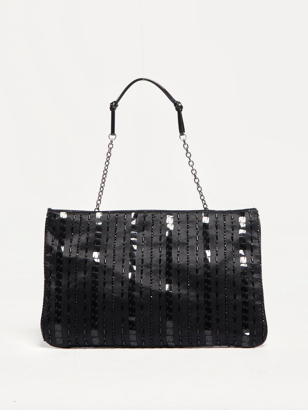 00’s Prada Black Satin Evening Bag