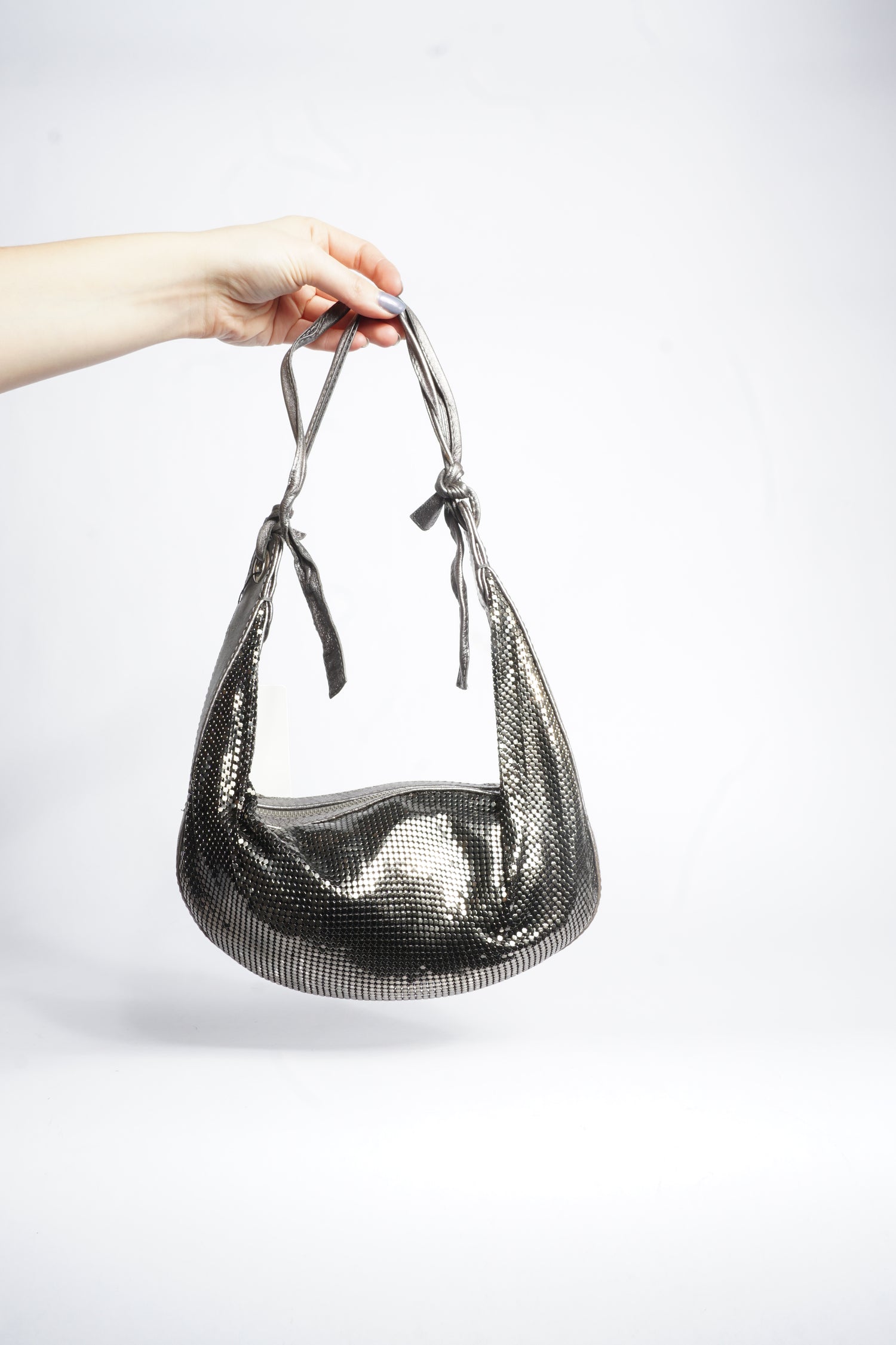 Chloe Silver Sequin Chainmail 'Glomesh' Bag