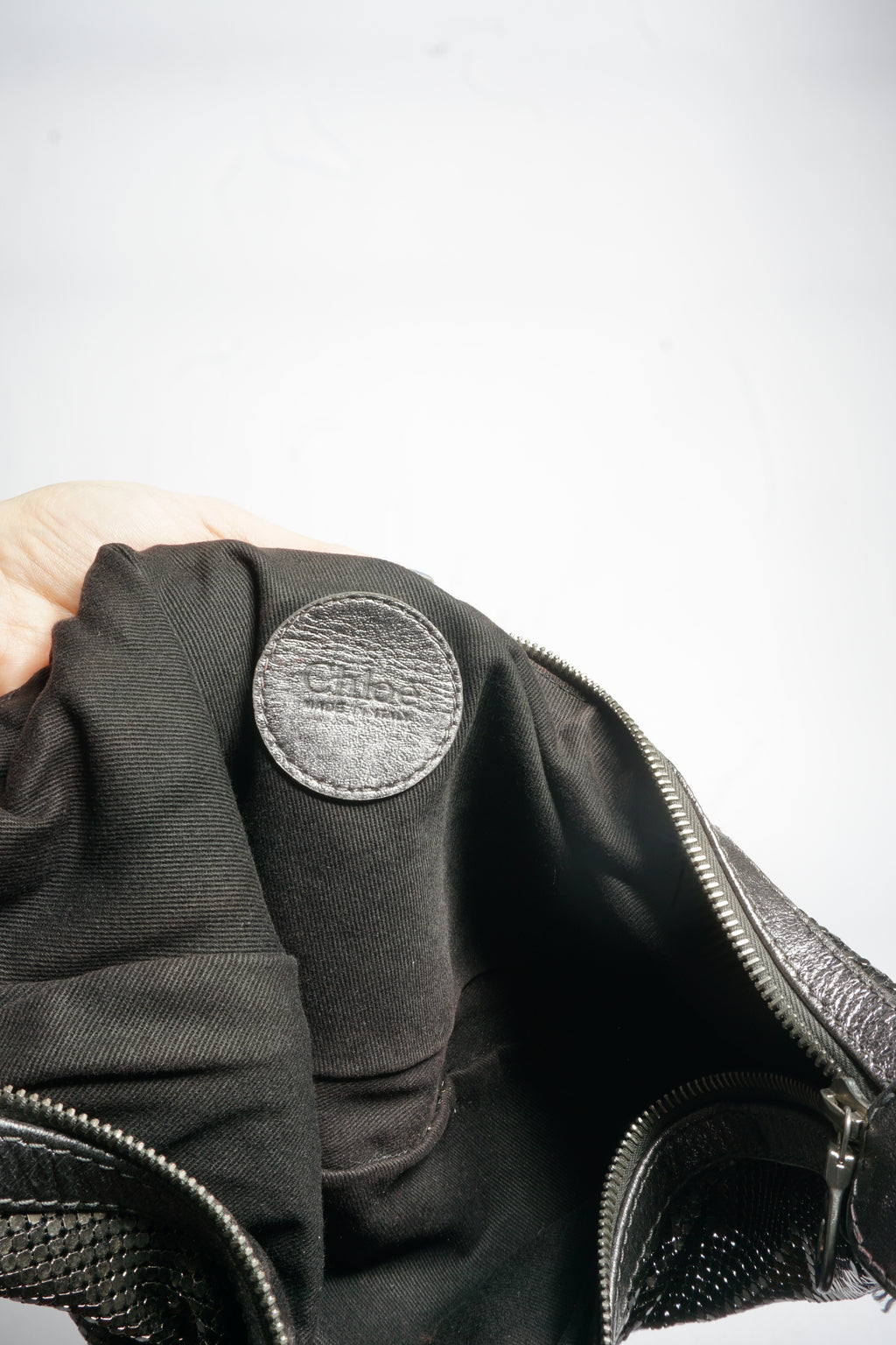 Chloe Silver Sequin Chainmail 'Glomesh' Bag