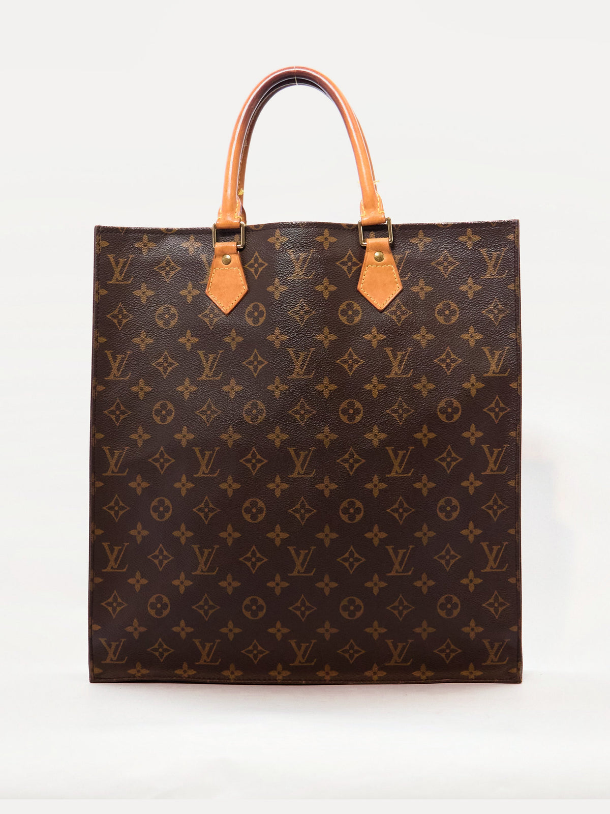 Louis Vuitton Sac Plat Brown Monogram Tote Bag