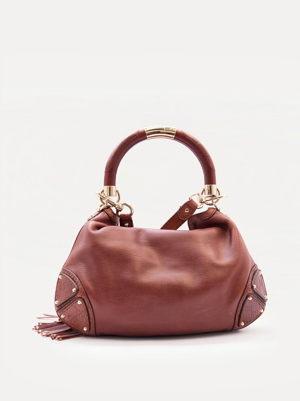 Gucci Black Leather Indy Bag