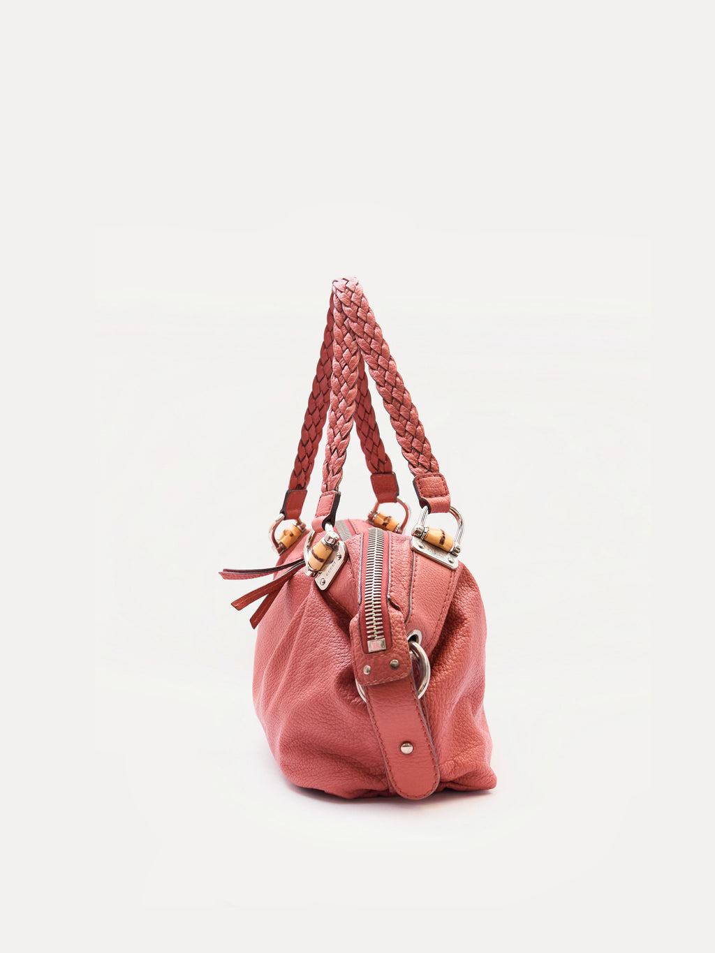 Gucci Orange Pebbled Leather Hobo Bag