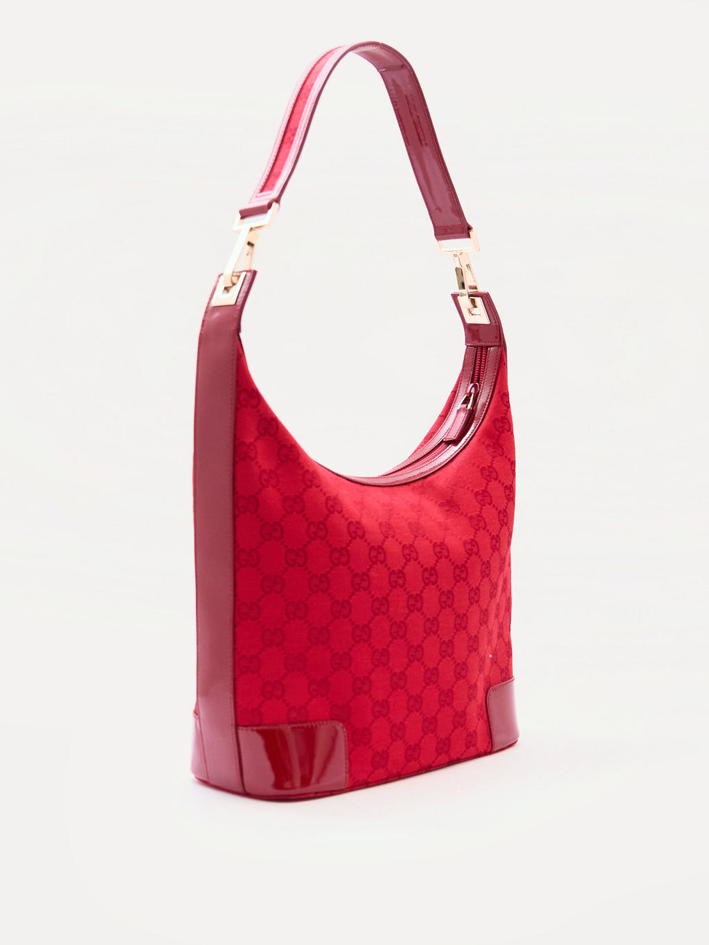 Gucci Red Monogram Sholder Bag