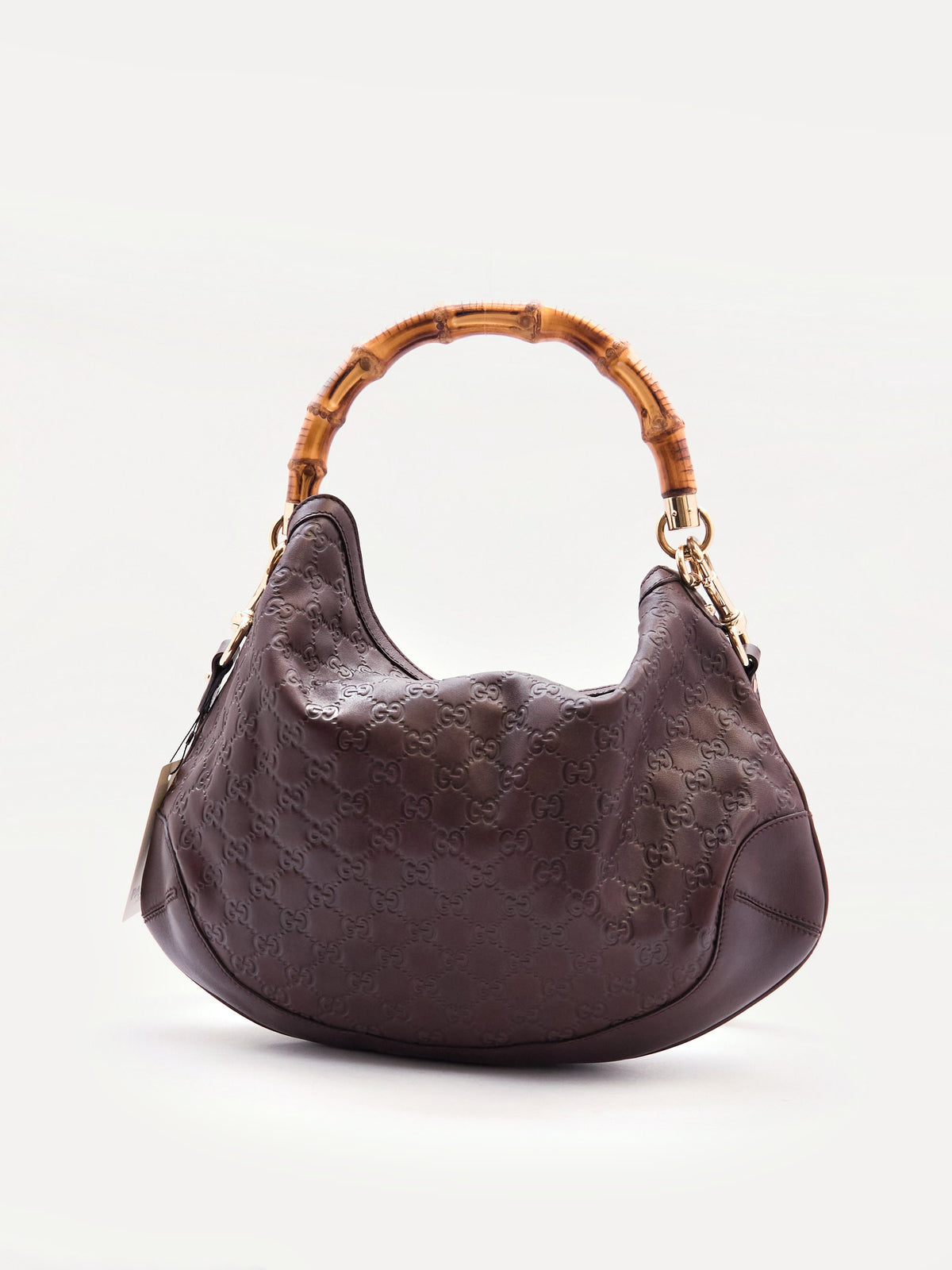 Gucci Guccissima Bamboo Handle Bag