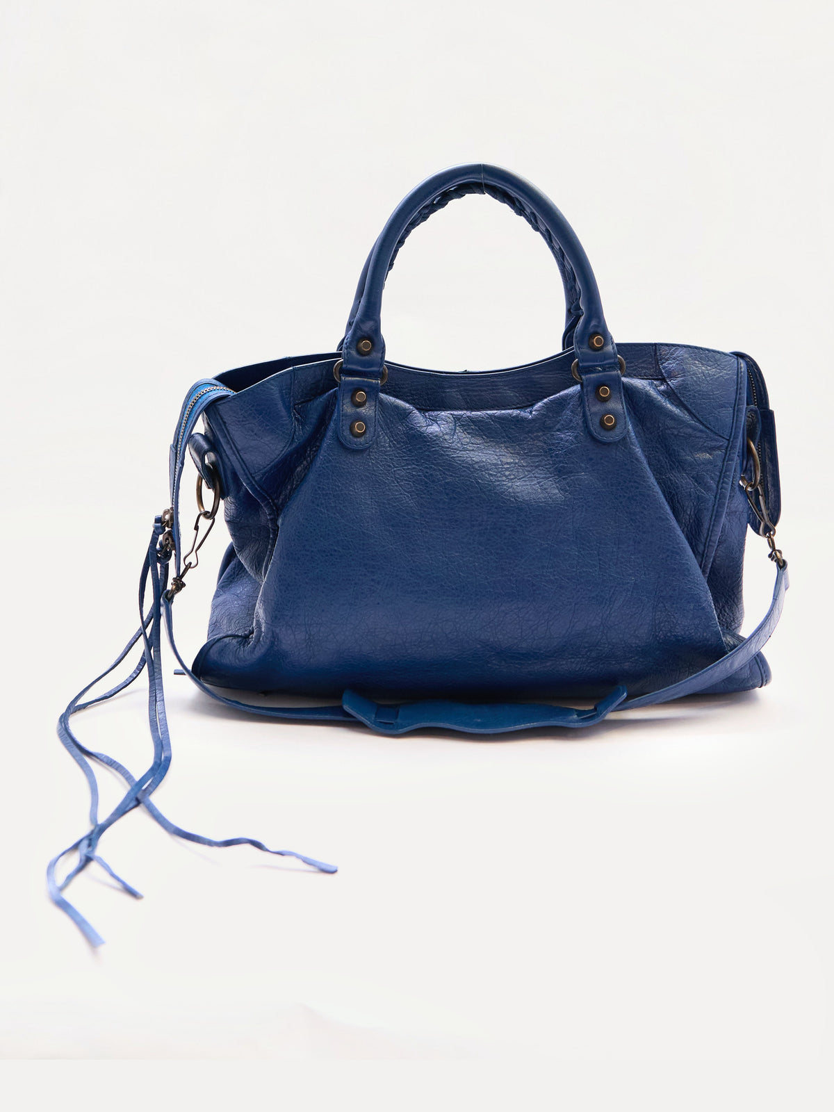 Balenciaga Navy City Bag
